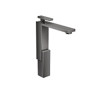 Axor Edge Смеситель для раковины высокий на 1 отверстие с дон. клап., цвет: полированный черный хром 46031330