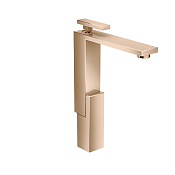 Axor Edge Смеситель для раковины высокий на 1 отверстие с д/к, цвет: полированное розовое золото 46030300