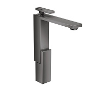 Axor Edge Смеситель для раковины высокий на 1 отверстие с дон. клап., цвет: полированный черный хром 46030330