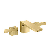 Axor Edge Смеситель для раковины на 3 отверстия с донным клапаном, цвет: полированное золото 46061990