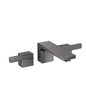 Axor Edge Смеситель для раковины на 3 отверстия с донным клапаном, цвет: полированный черный хром 46061330