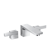 Axor Edge Смеситель для раковины двухвентильный на 3 отверстия с донным клапаном, цвет: хром 46060000