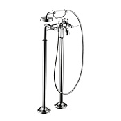 Axor Montreux Смеситель для ванны, напольный, на 2 отв., с ручным душем, цвет: хром 16553000