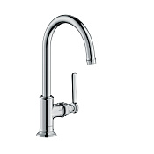 Axor Montreux Смеситель для раковины высокий на 1 отверстие с донным клапаном, цвет: хром 16518000