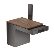 Axor MyEdition Смеситель для биде, с донным клапаном, без панели, цвет: полированный черный хром 47212330