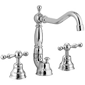 Cisal Arcana America Смеситель для раковины, с донным клапаном, длина излива 18 см, цвет: chrome AA00108021