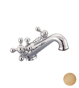 Cisal Arcana Ceramic Смеситель для раковины, с д/к, длина излива 13,7 см, цвет: antique bronze AC00051027