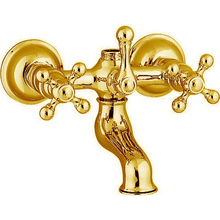 Cisal Arcana Ceramic Смеситель для ванны накладной, без душевого комплекта, цвет: 24k gold AC00013024