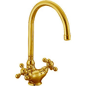 Cisal Arcana Ceramic Смеситель для кухни с поворотным изливом, цвет: 24k gold AC00053024