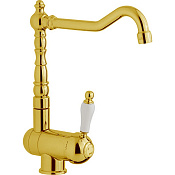 Cisal Arcana Empress Смеситель для кухни с поворотным изливом, цвет: 24k gold EM00153024