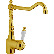 Cisal Arcana Empress Смеситель для кухни с поворотным изливом, цвет: 24k gold EM00253024