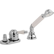 Cisal Arcana Empress Смеситель на борт ванны, с ручным душем, на 2 отвер., без излива, цвет: chrome EM00129021