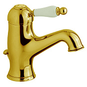 Cisal Arcana Empress Смеситель для раковины, с донным клапаном, длина излива 12,8 см, цвет: 24k gold EM00051024