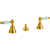 Cisal Arcana Toscana Смеситель для биде на 3 отверстия, без излива, с д/к, цвет: 24k gold TS00121024