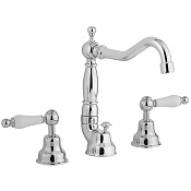 Cisal Arcana Toscana Смеситель для раковины, с донным клапаном, длина излива 18 см, цвет: chrome TS00108021