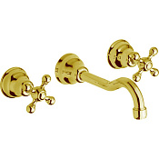 Cisal Arcana Ceramic Смеситель для раковины встраиваемый, длина излива 21 см, цвет: 24k gold AC00351024