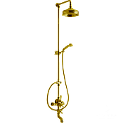 Cisal Arcana Ceramic Душевая стойка: смеситель термостатический для ванны, цвет: 24k gold AC00413024