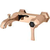 Cisal Cherie Смеситель для ванны накладной, без душевого комплекта, цвет: rose gold/night black CH0001347E