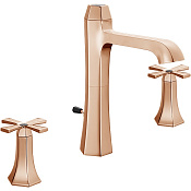 Cisal Cherie Смеситель для раковины, с д/к, длина излива 14 см, цвет: rose gold/night black CX0010607E