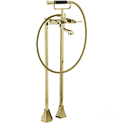 Cisal Cherie Смеситель для ванны напольный с душевым набором, цвет: gold/night black CF0042007C
