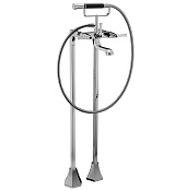 Cisal Cherie Смеситель для ванны напольный с душевым набором, цвет: chrome/matt black CF0042006T