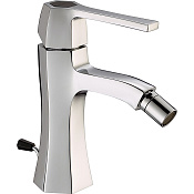 Cisal Cherie Смеситель для биде, с донным клапаном, длина излива 10,9 см, цвет: chrome/matt black CH0005546T