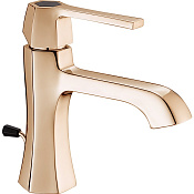 Cisal Cherie Смеситель для раковины, с д/к, длина излива 12,1 см, цвет: rose gold/night black CH0005147E