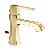 Cisal Cherie Смеситель для раковины, с донным клапаном, длина излива 12,1 см, цвет: gold/night black CH0005147C