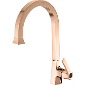 Cisal Cherie Смеситель для раковины, без д/к, длина излива 20 см, цвет: rose gold/night black CH0005347E