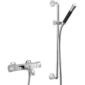 Cisal Cherie Cмеситель термостатический для ванны накладной, с душевым комплектом, цвет: chrome CES2701021