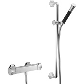 Cisal Cherie Смеситель термостатический для душа накладной, с душевым комплектом, цвет: chrome CES0101021