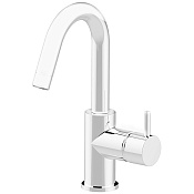 Cisal Less New Смеситель для раковины, с донным клапаном, длина излива 13,3 см, цвет: snow white LN0004754Q