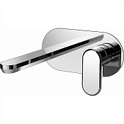 Cisal LineaViva Смеситель для раковины встраиваемый, внешняя часть, длина излива 20 см, цвет: chrome LV00551021