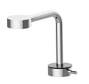 Cisal Slim Смеситель для раковины, с донным клапаном, длина излива 15 см, цвет: chrome/matt black SM0007106T