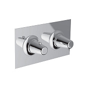 Cisal Vita Смеситель термостатический для душа встраиваемый на 2 потребителя, цвет: chrome VI01914021