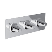 Cisal Vita Смеситель термостатический для душа встраиваемый на 2 потребителя, цвет: chrome VI01R20021