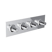 Cisal Vita Смеситель термостатический для душа встраиваемый на 3 потребителя, цвет: chrome VI01R30021