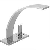 Cisal Wave Смеситель для раковины, без донного клапана, длина излива 15,4 см, цвет: chrome WA00652021