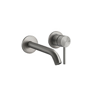 Gessi 316 Flessa Встраиваемый смеситель с изливом 14,6-11,6 cм, цвет: steel brushed 54083#239