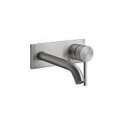 Gessi 316 Flessa Встраиваемый смеситель для раковины с изливом 14,7 cм, цвет: steel brushed 54088#239