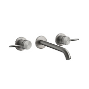 Gessi 316 Flessa Встраиваемый смеситель с изливом 20-18 cм, цвет: steel brushed 54094#239