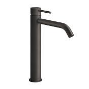 Gessi 316 Flessa Смеситель для раковины на 1 отверстие, цвет: brushed black metal pvd 54006#707