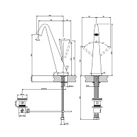 Gessi Cono Смеситель для раковины цвет Black XL 45004#299