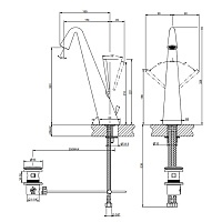 Gessi Cono Смеситель для раковины цвет хром 45004#031