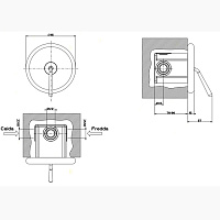 Gessi Goccia Смеситель для душа встраиваемый на 1 потребителя, внешняя часть, цвет: matte black 33744#299