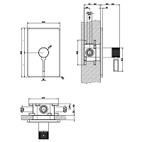 Gessi Inciso Смеситель для душа встраиваемый на 1 потребителя, внешняя часть, цвет: chrome 58061#031