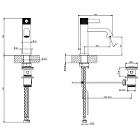 Gessi Inciso Смеситель для раковины цвет хром 58001#031