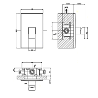 Gessi Rettangolo Смеситель для душа встраиваемый на 1 потребителя, внешняя часть, цвет: chrome 44602#031