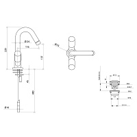 Bongio Aqua Смеситель для раковины, цвет хром 40521CRCR0RBG