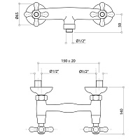 Bongio Axel Смеситель для душа, цвет хром 15523CR00
